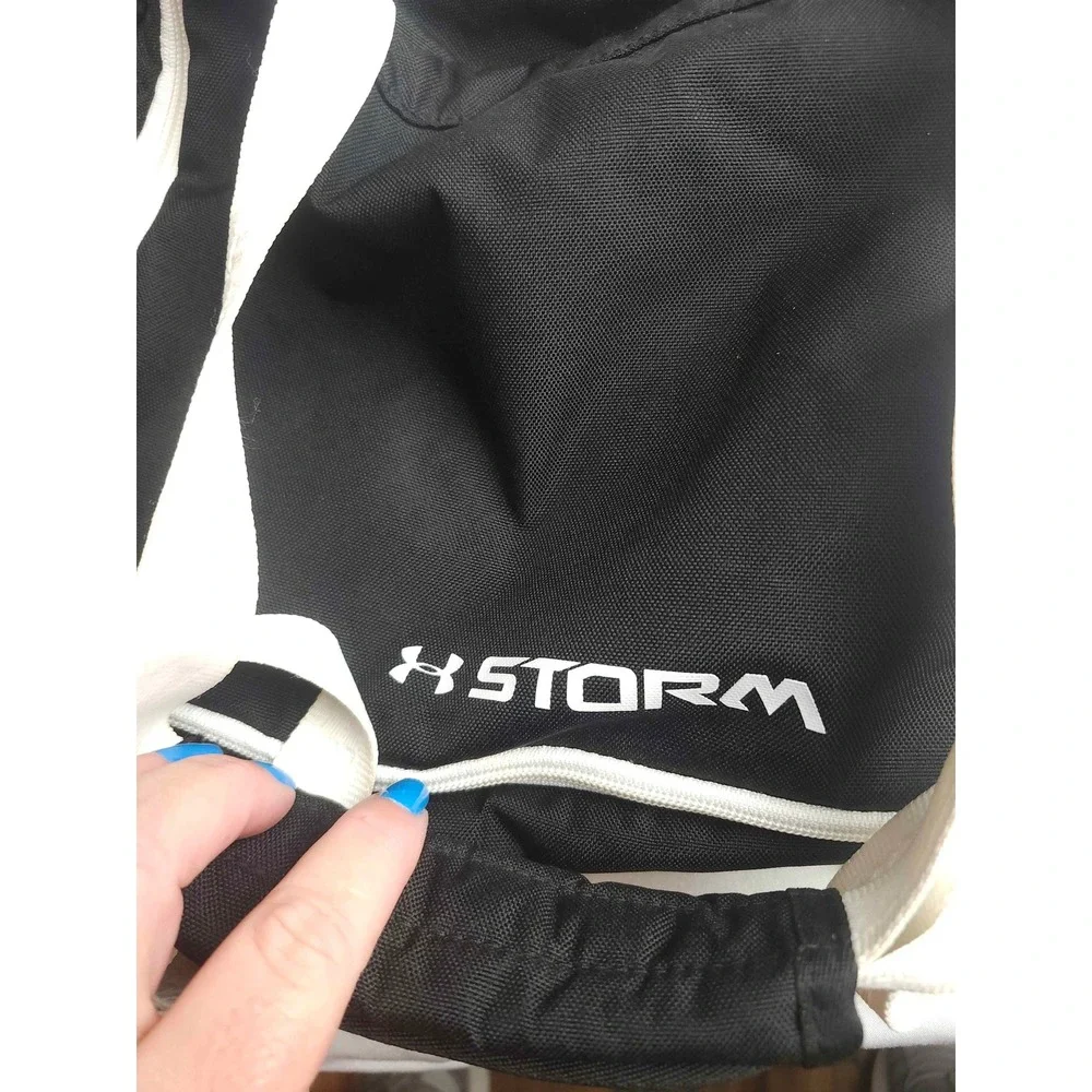 Under Armour Storm Undeniable Duffle Bag Black White Gym Travel Medium Bag